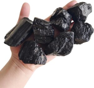 1 lb Black Tourmaline Bulk Raw Crystals